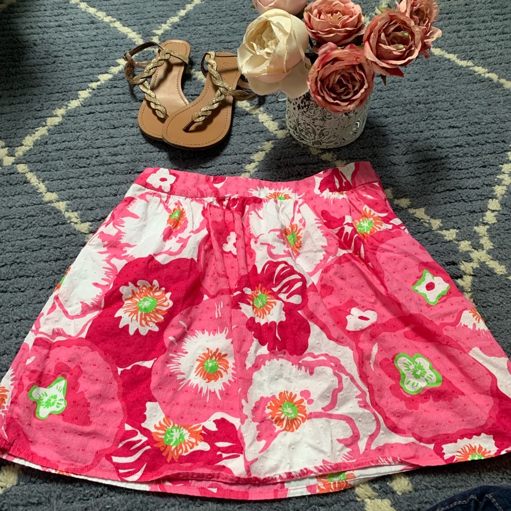 Lily Puliter Pink Floral Skirt